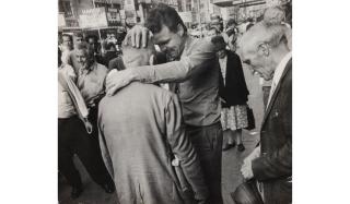 Leon Levinstein - NYC [Times Square, street preacher]