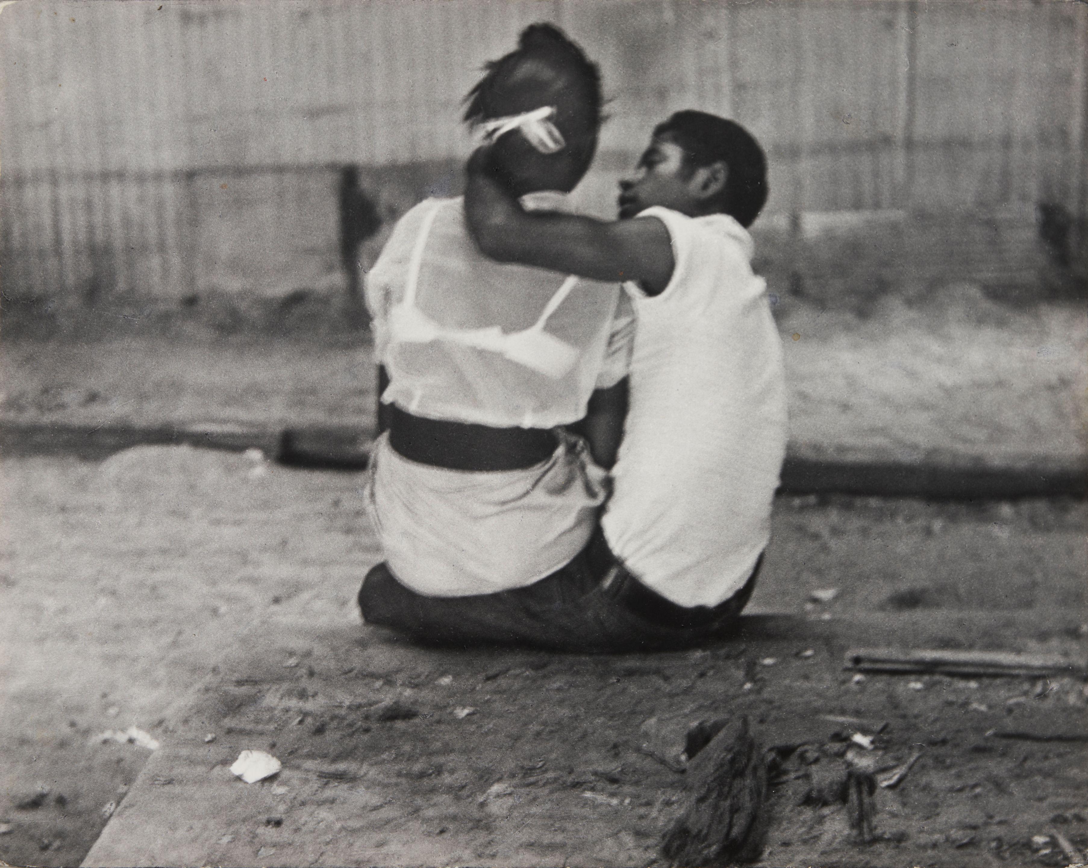 Leon Levinstein - Untitled, Mexico [couple embracing]