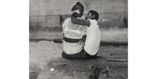 Leon Levinstein - Untitled, Mexico [couple embracing]