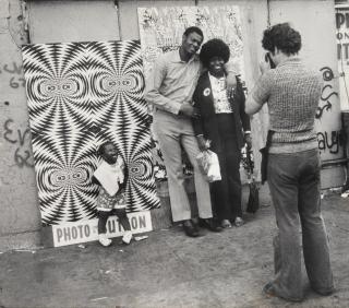 Leon Levinstein - Untitled [photo on a button]