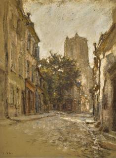 Léon Lhermitte - Une Rue À Bourges