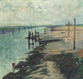 Leon Londot - Chenal à Nieuport Bains