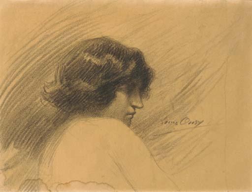 Leon-Louis Oury - Femme En Buste de Profil