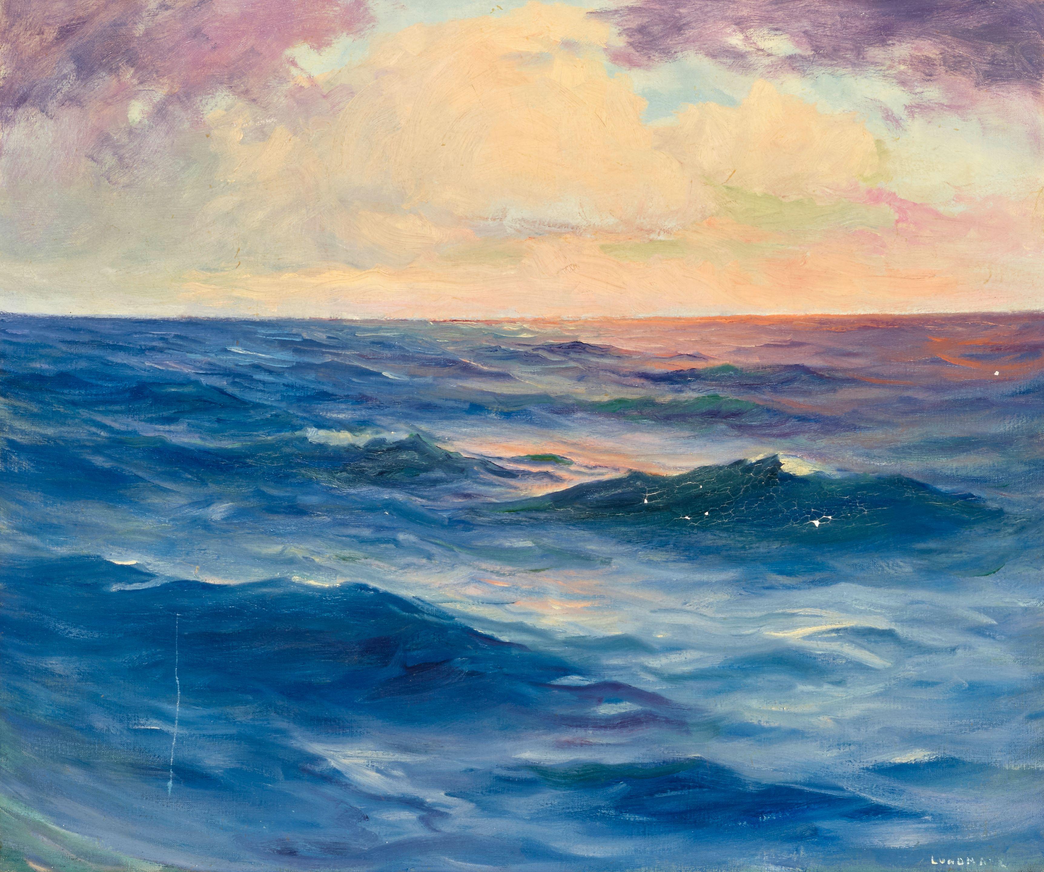 Leon Lundmark - Exstacy (sic) of Sunset (Sunset Pacific) 25 x 30 in.