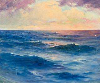 Leon Lundmark - Exstacy (sic) of Sunset (Sunset Pacific) 25 x 30 in.
