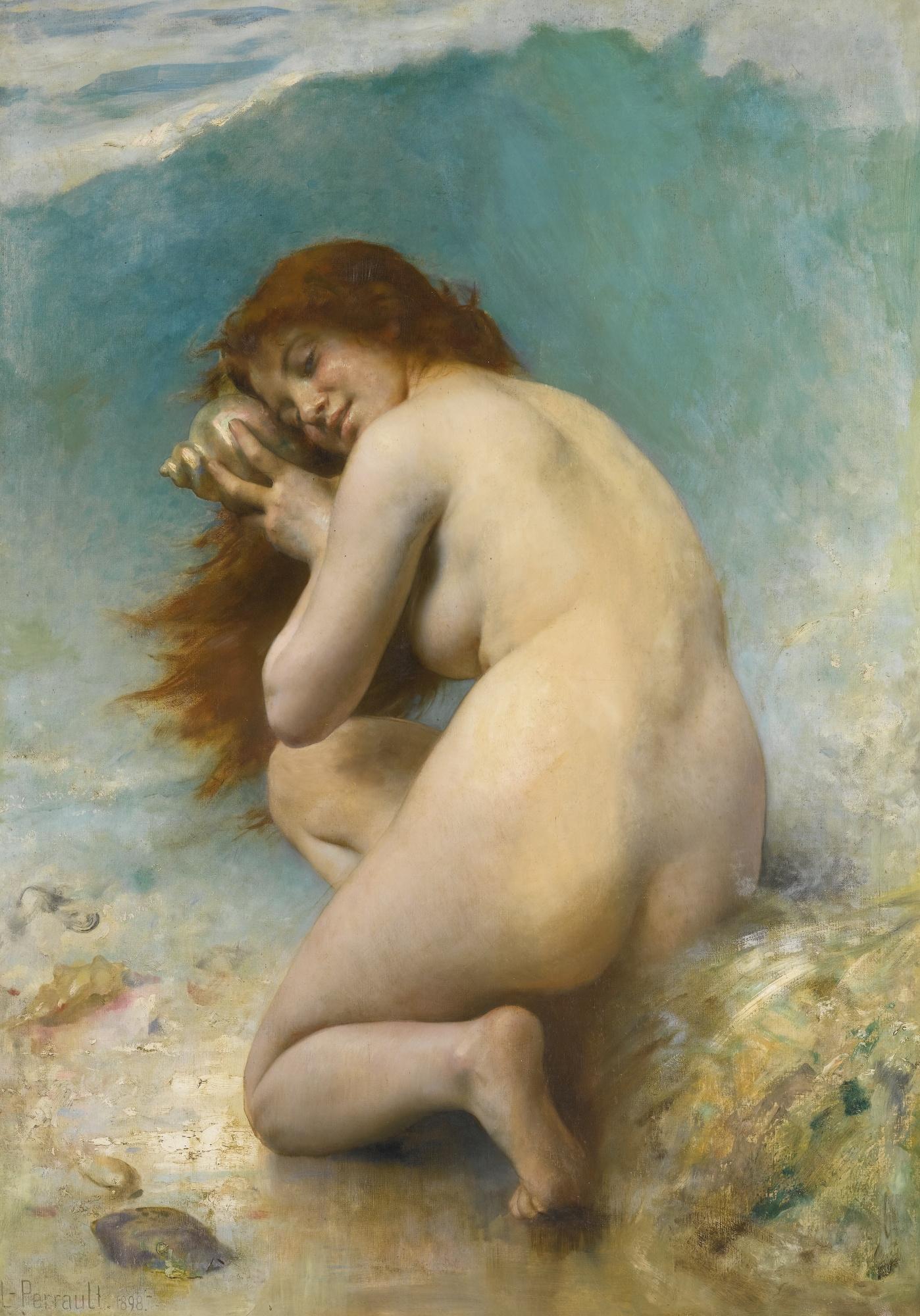 Léon Perrault - French nymphe Des Eaux