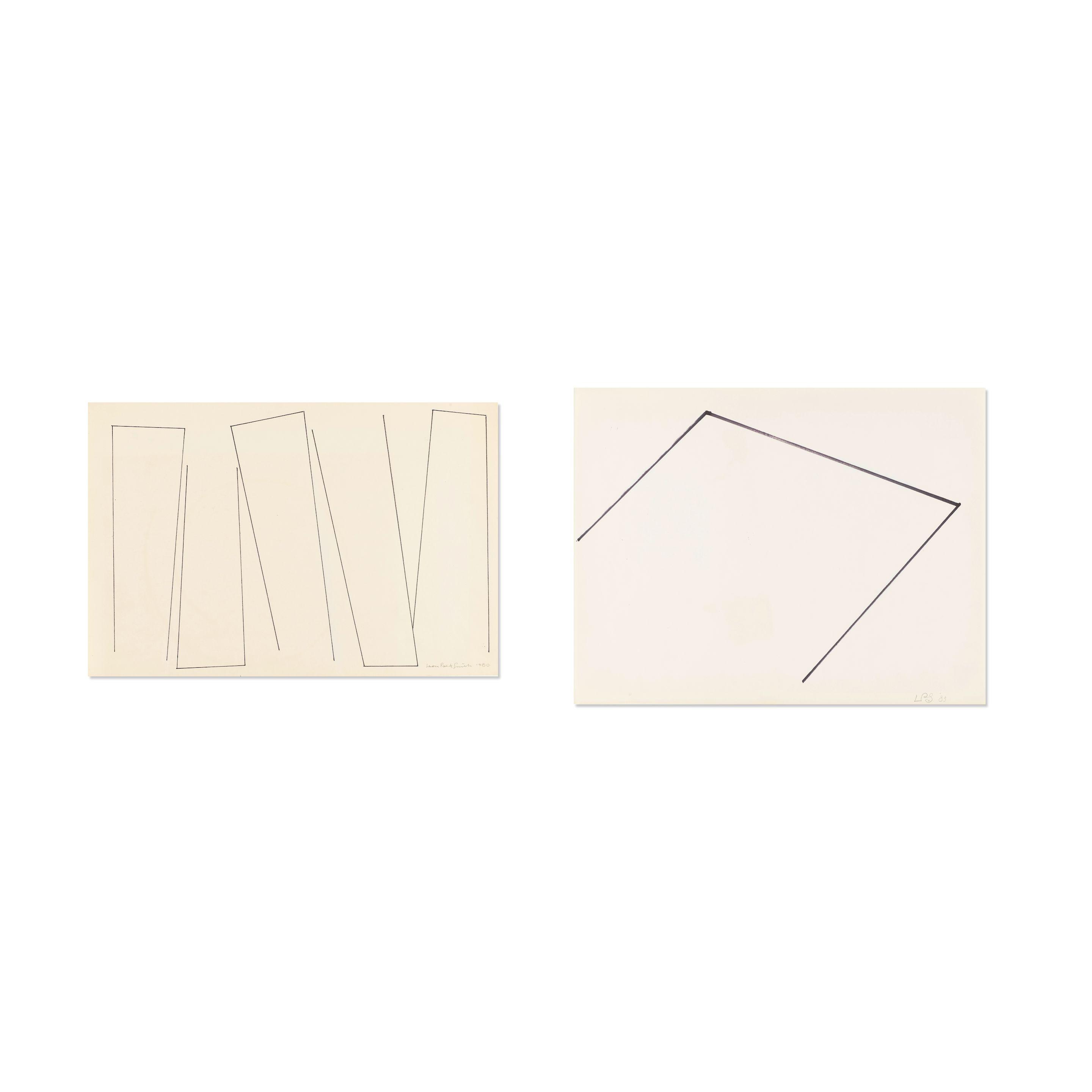 Leon Polk Smith - Two Works on Paper