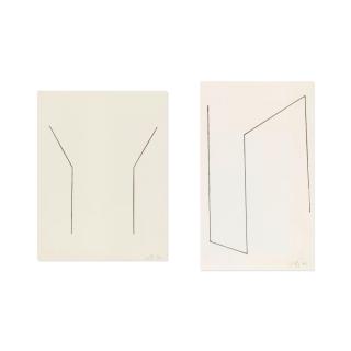 Leon Polk Smith - Two Works on Paper