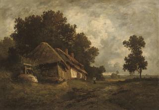 Léon Richet - A faggot gatherer returning home