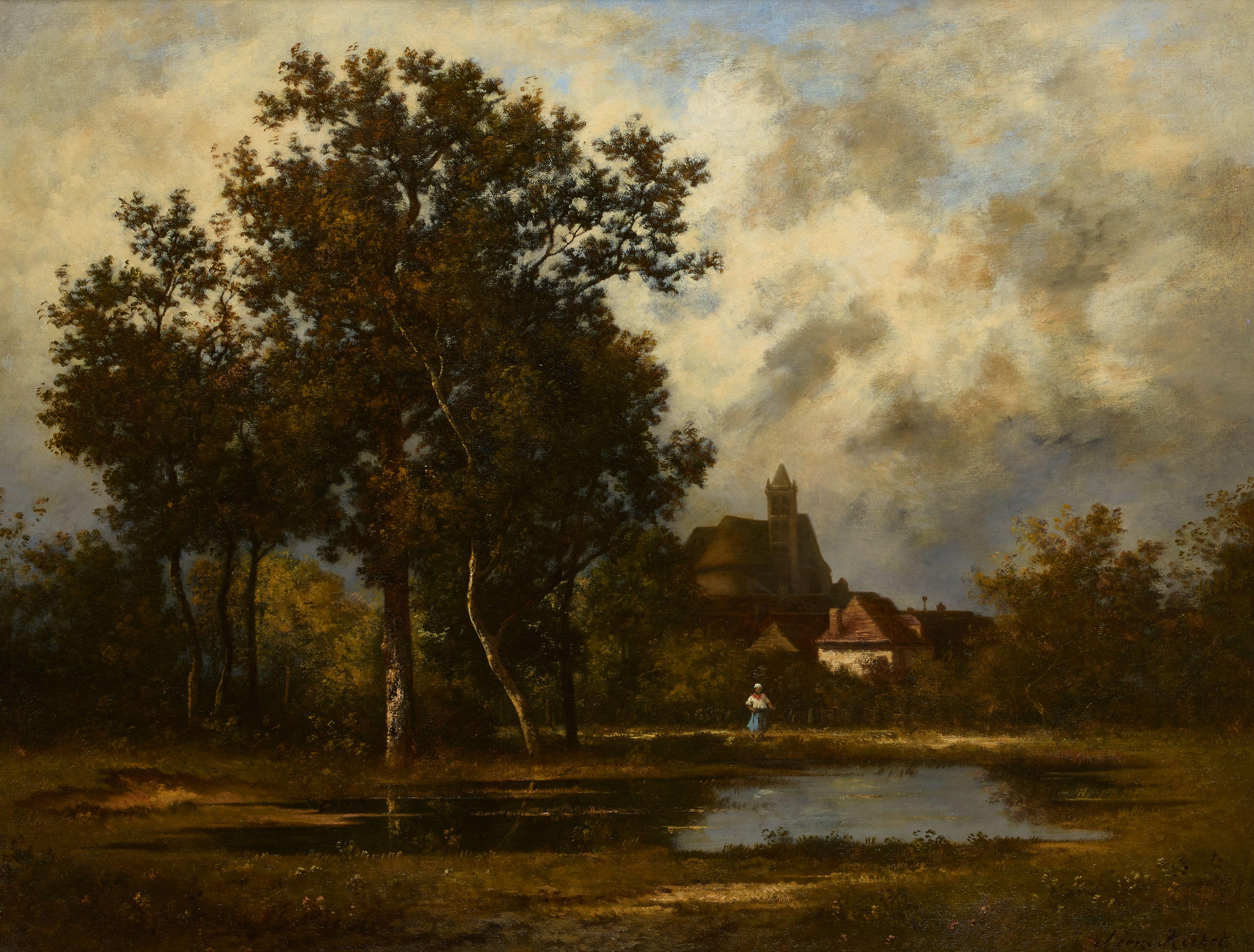 Léon Richet - At the pond