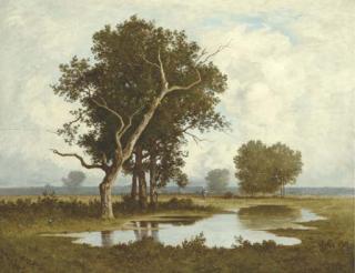 Léon Richet - Ciel D\'Orage Sur La Campagne