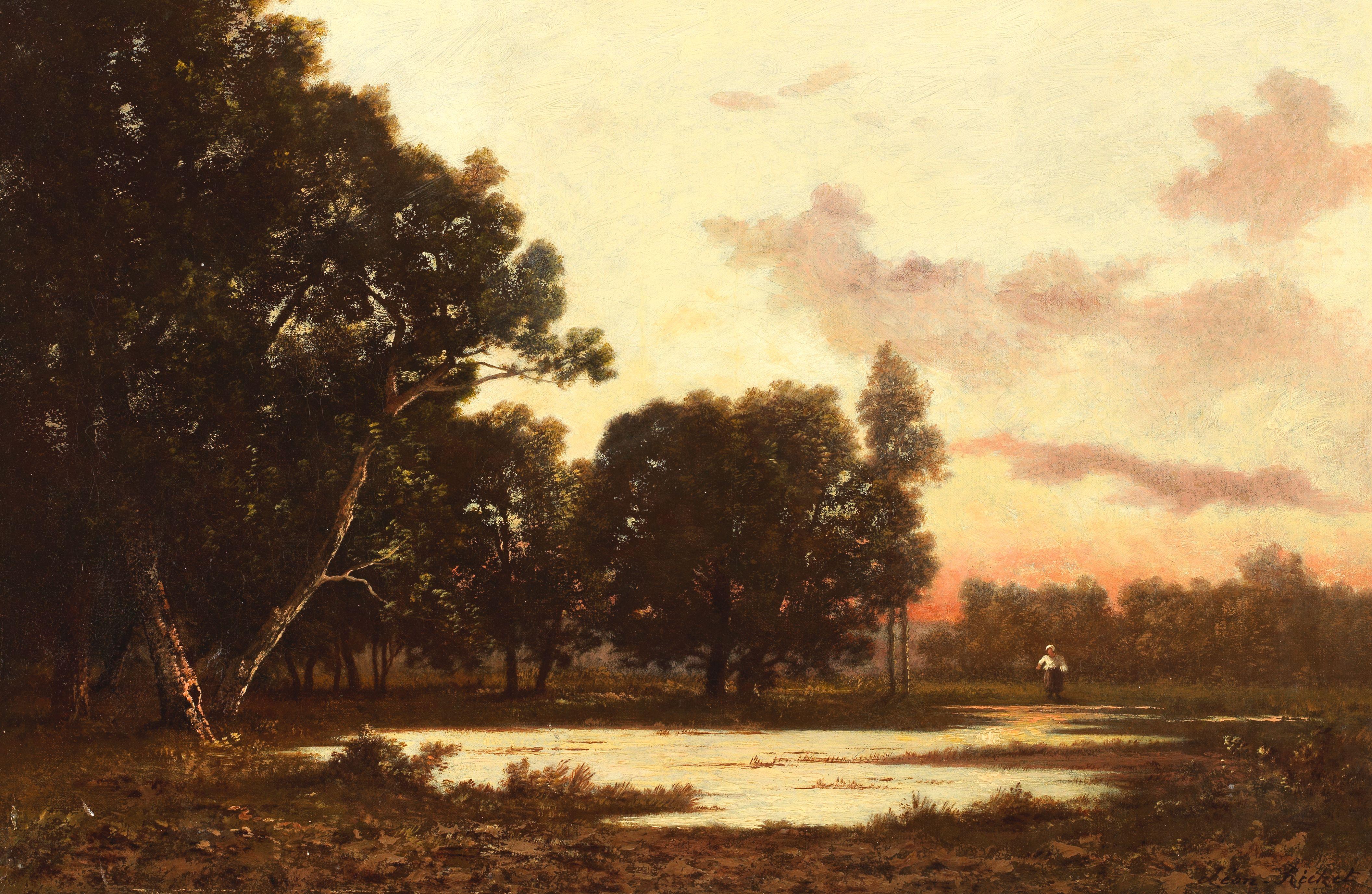 Léon Richet - Soleil couchant