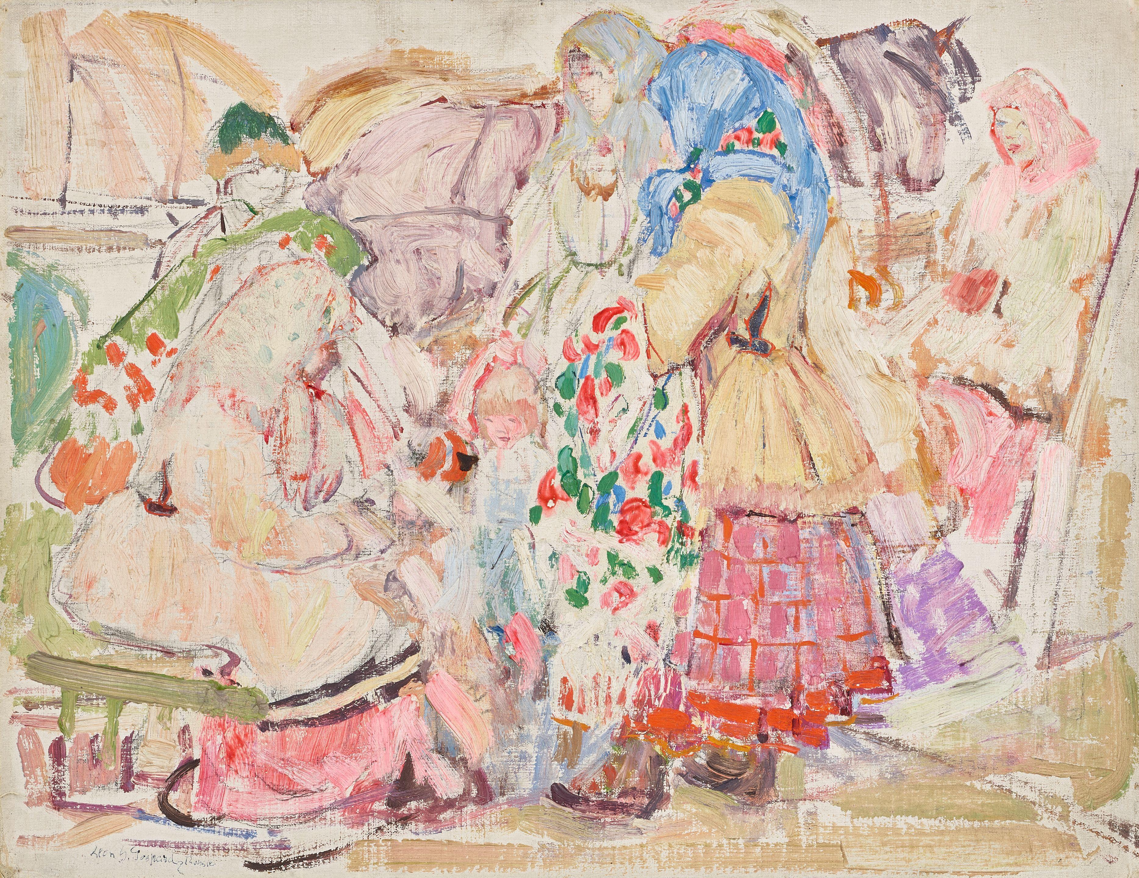 Leon Schulman Gaspard - Peasant group, Russia