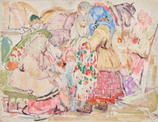 Leon Schulman Gaspard - Peasant group, Russia