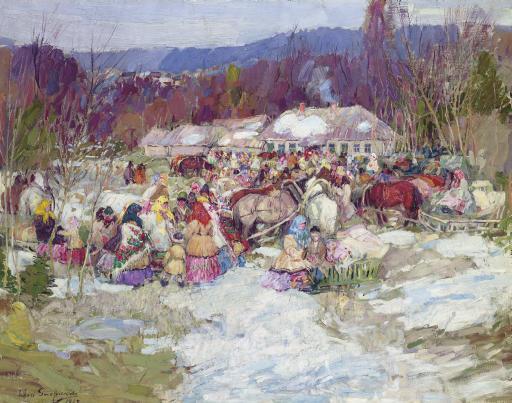 Leon Shulman Gaspard - The Finish of the Kermesse