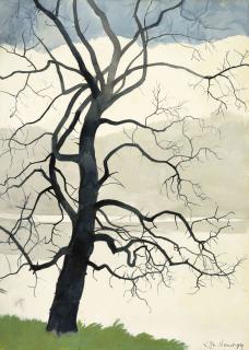Léon Spilliaert - Arbre Solitaire Au Bord De L\'Étang