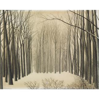 Léon Spilliaert - Belgianeffets De Neige Aux Arbres