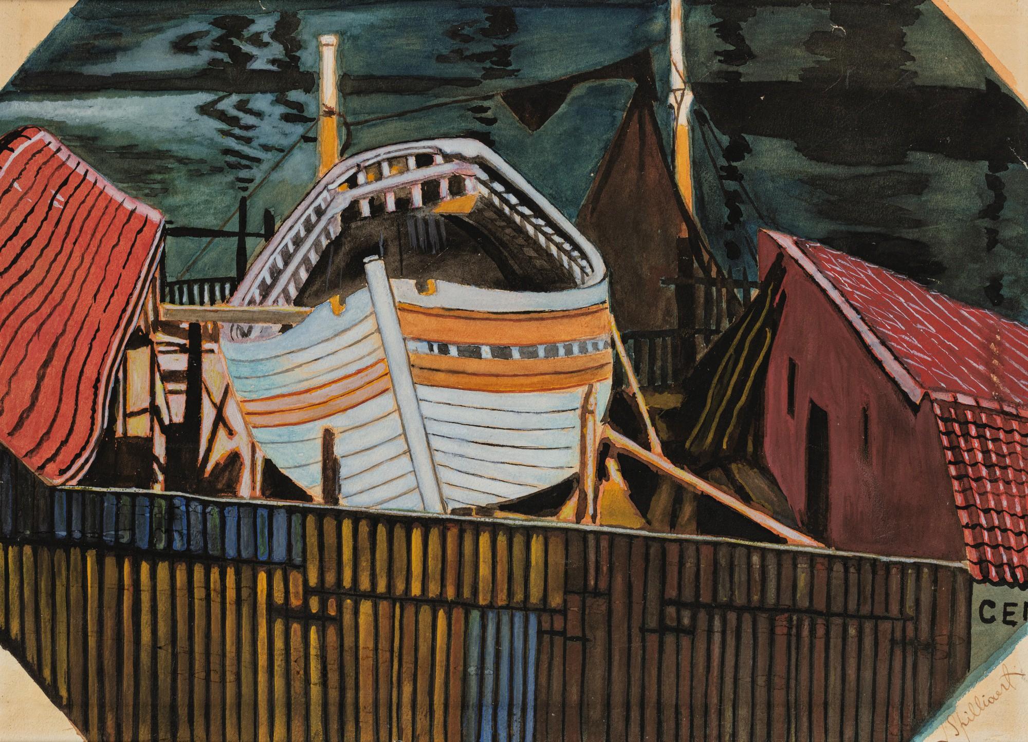 Léon Spilliaert - Chantier Naval, Ostende