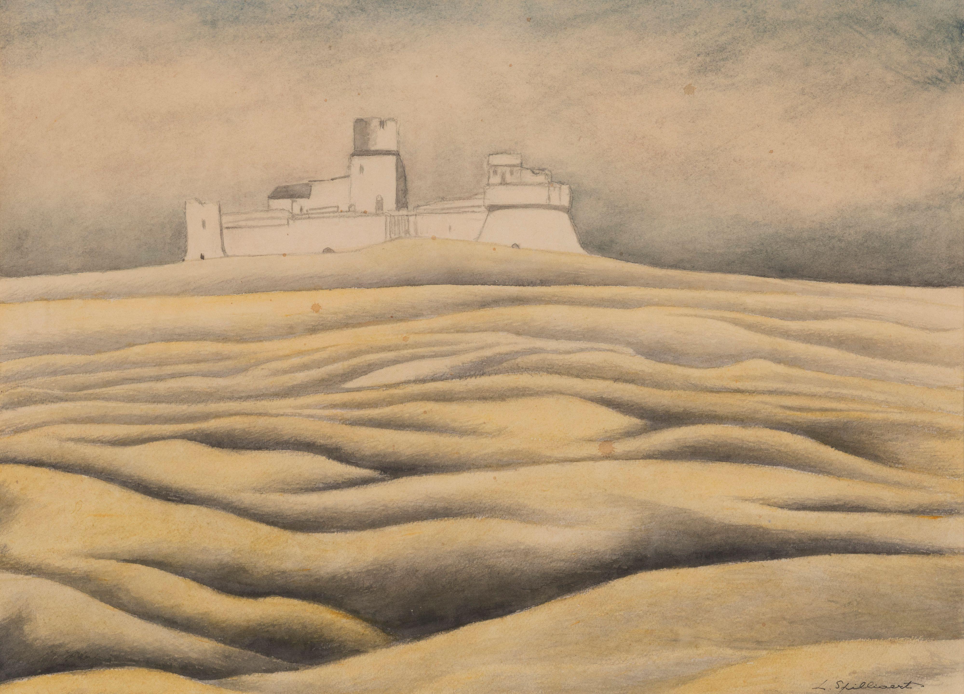 Léon Spilliaert - Château fort dans les dunes de sable