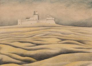 Léon Spilliaert - Château fort dans les dunes de sable
