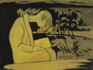 Léon Spilliaert - Jeune fille en jaune, lisant