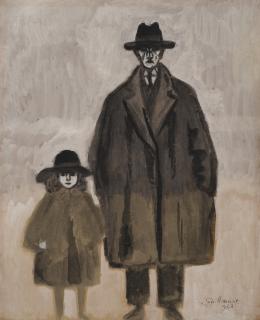 Léon Spilliaert - Léon Spilliaert et Madeleine en promenade à Ostende