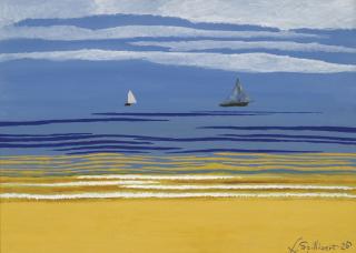 Léon Spilliaert - Marine Avec Bateaux À Voiles