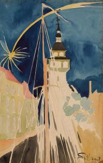 Léon Spilliaert - Obus Sur Ostende