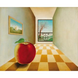 Leon Tutundjian - Pomme Devant Une Fenêtre Ouverte