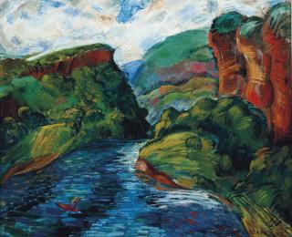 Leon Underwood - Chiapas River Gorge, Mexico