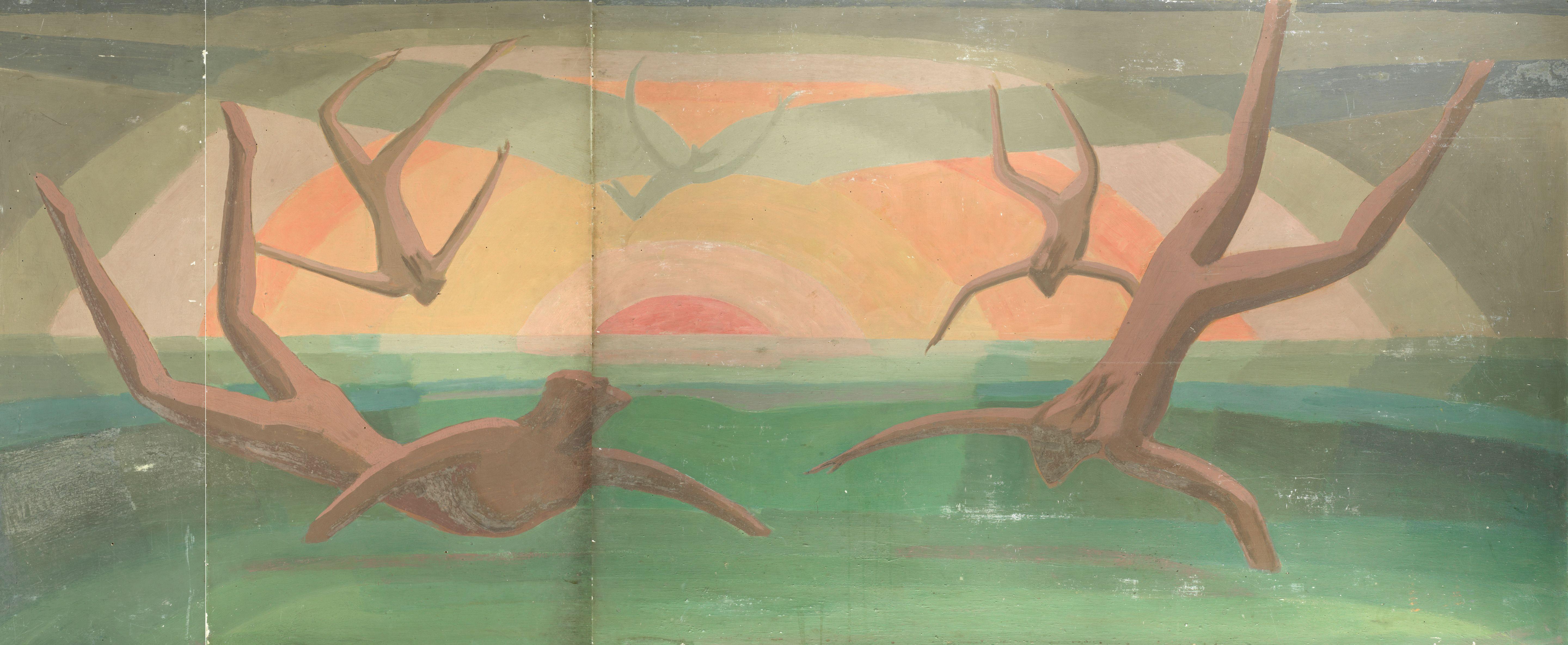 Leon Underwood - Diving Figures