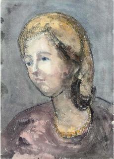 Leon Underwood - Portrait of A Girl