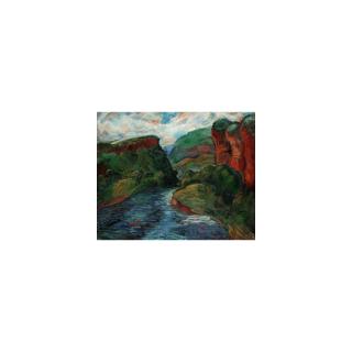 Leon Underwood - River Gorge, Chiapas