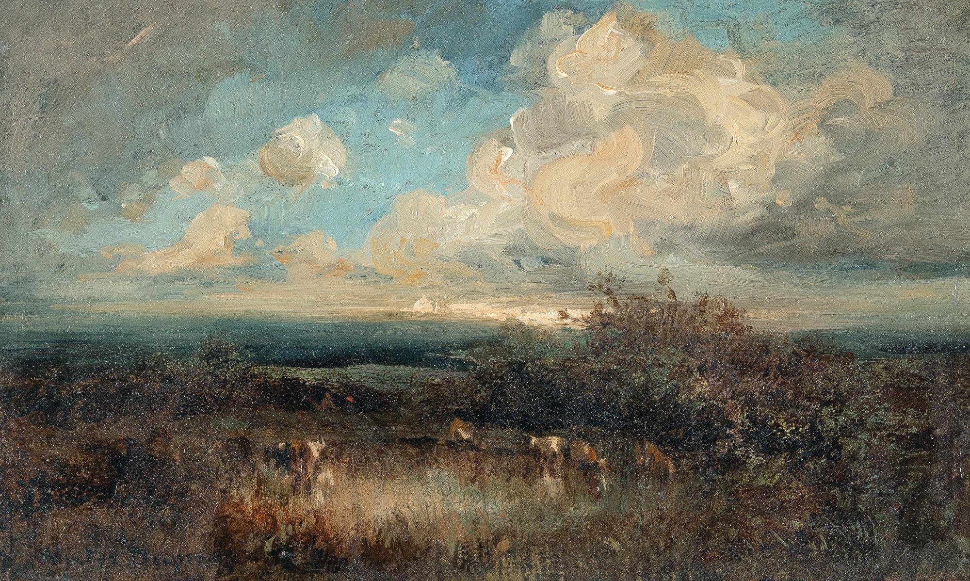 Leon-Victor Dupré - Kühe an einem kleinen Teich