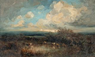 Leon-Victor Dupré - Kühe an einem kleinen Teich