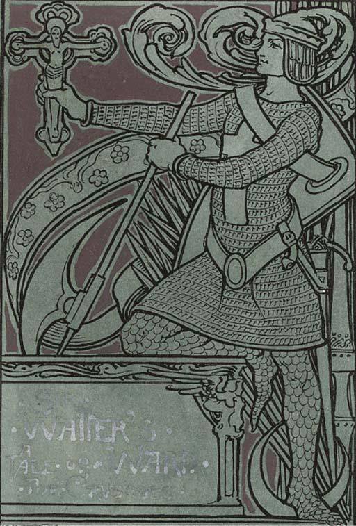 Leon Victor Solon - An Illustration For William Evelyn\'S \'Walter\'S Tale of War And The Crusades\'