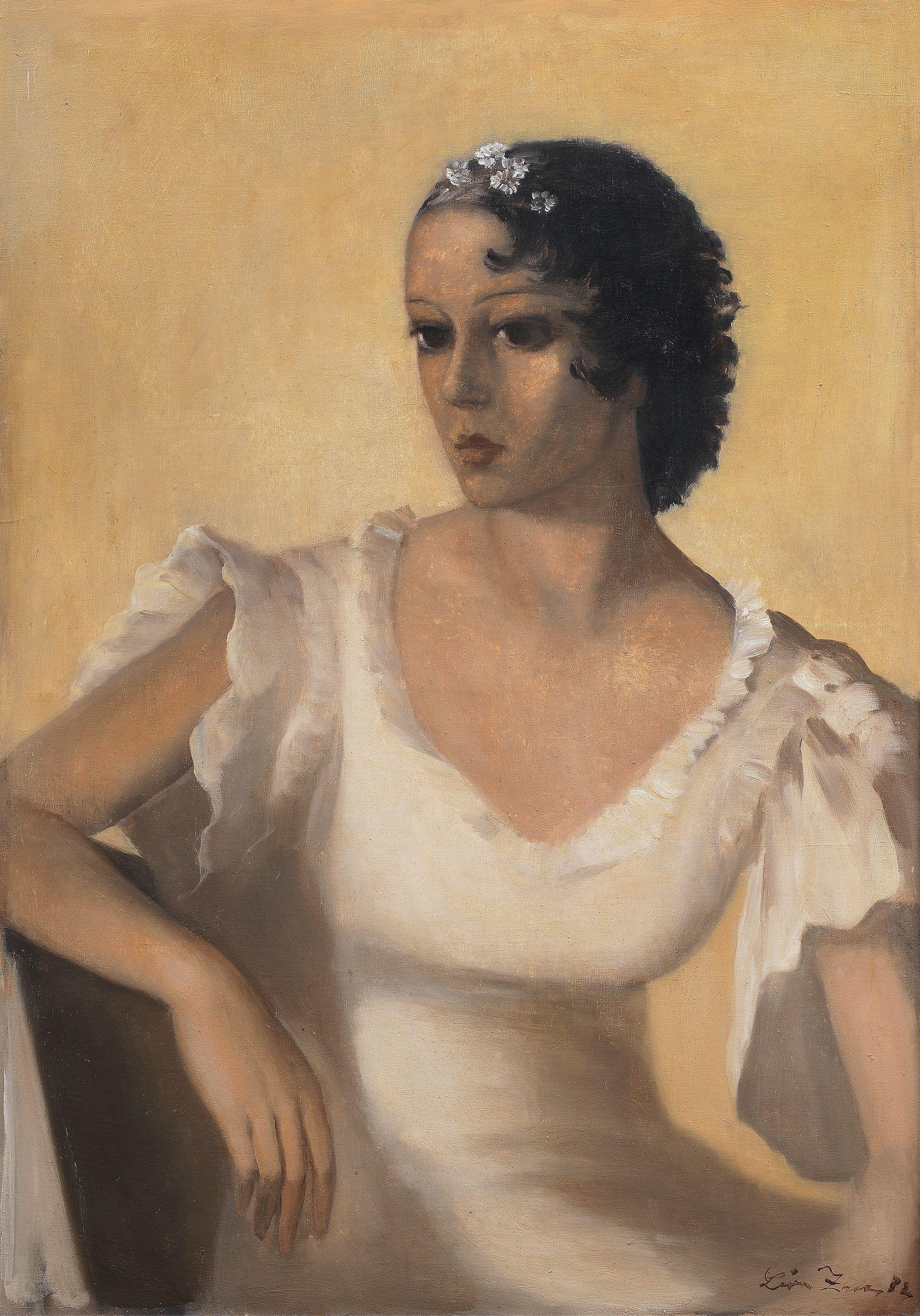 Léon Zack - Lady in white