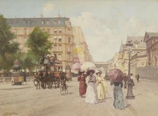 Léon Zeytline - Grand Boulevard En Été