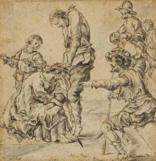 Leonaert Bramer - Le Couronnement d\'Epines