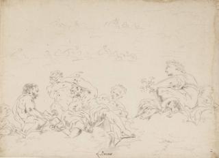 Leonaert Bramer - The Gods on Mount Olympus