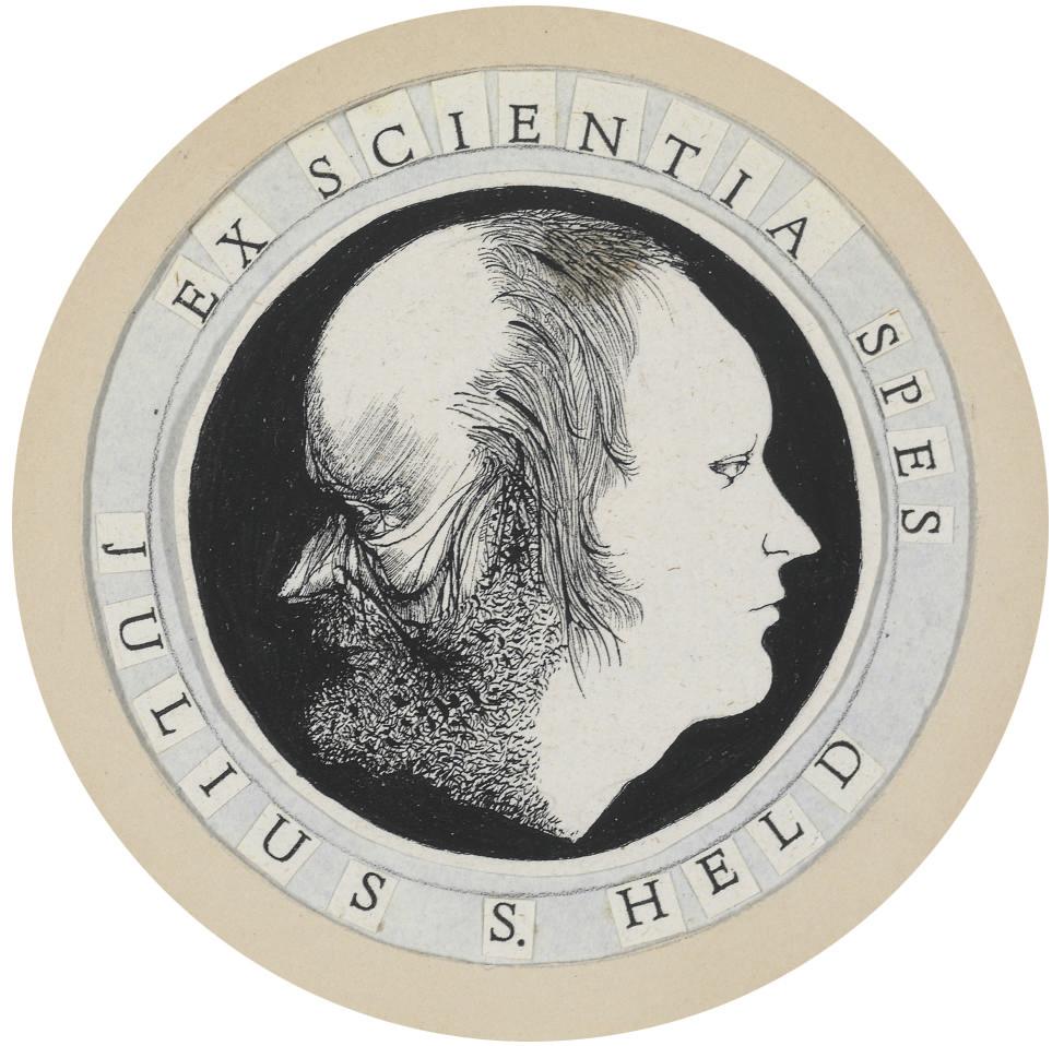 Leonard Baskin - Book plate for Julius Held