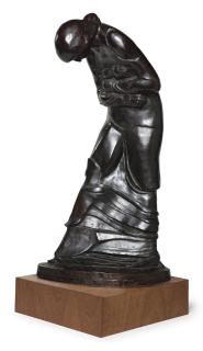 Leonard Baskin - Kneeling Woman