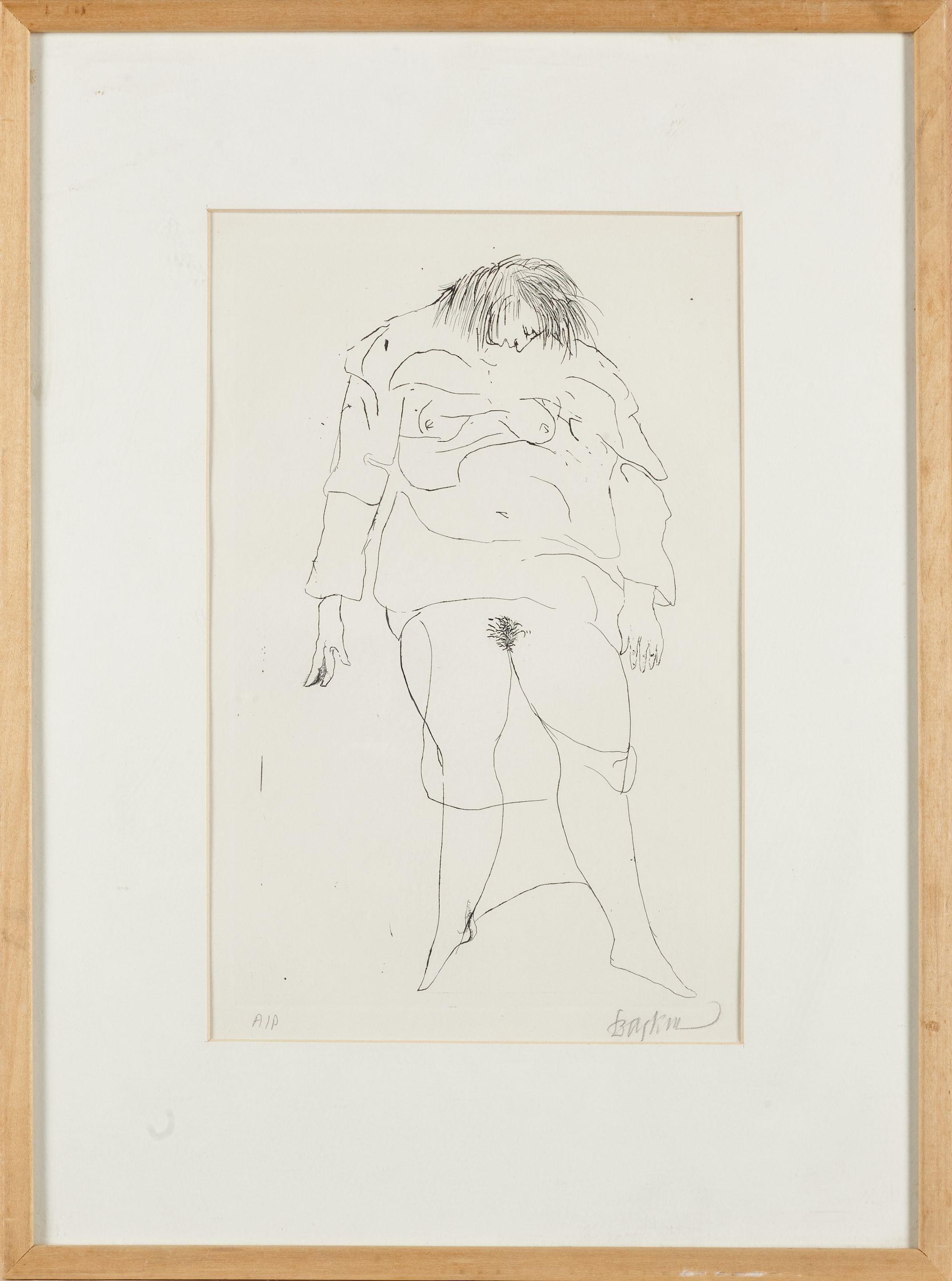 Leonard Baskin - Phaedra Hanged from the series The Hippolytos, 1969