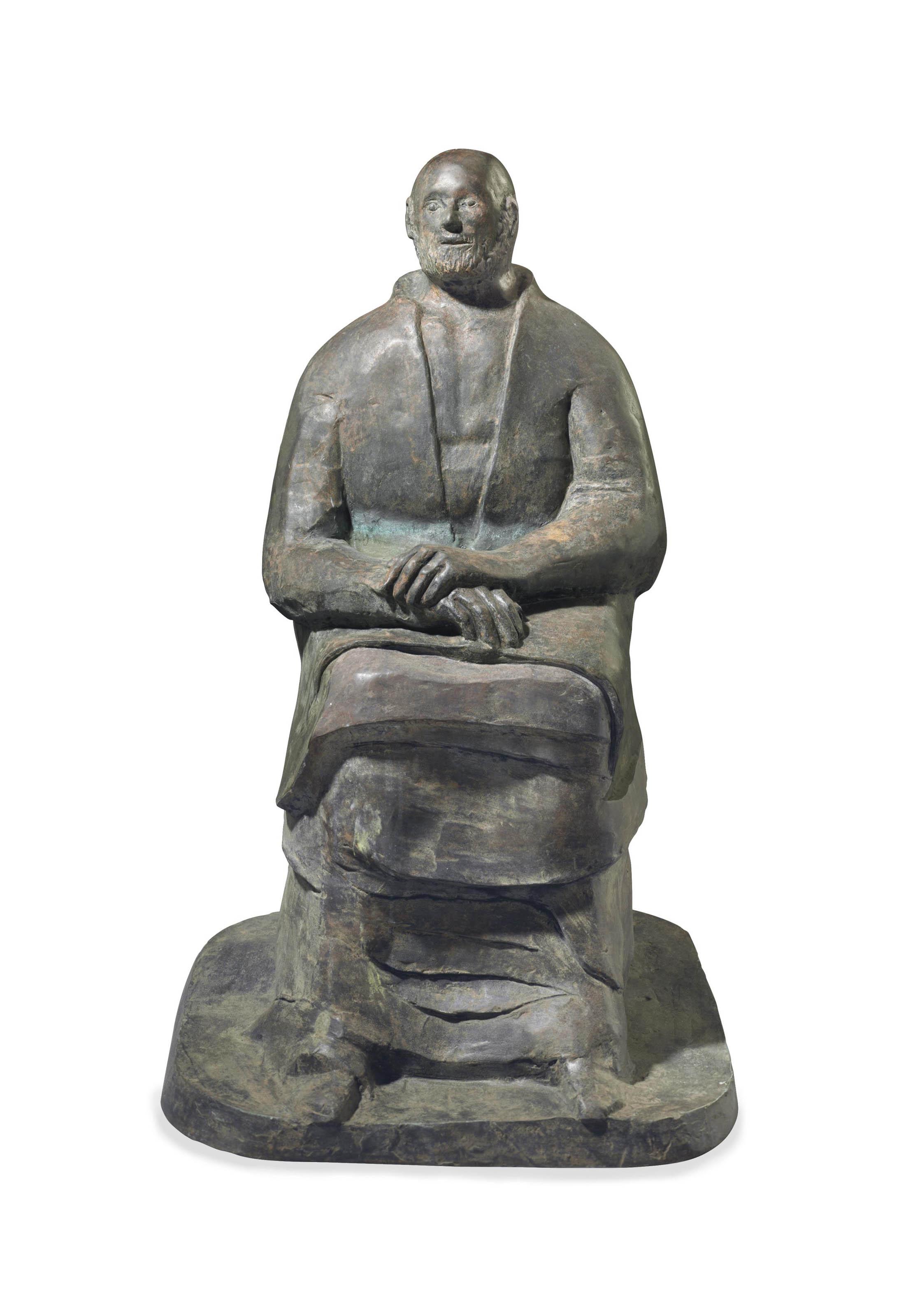 Leonard Baskin - Seated Figure