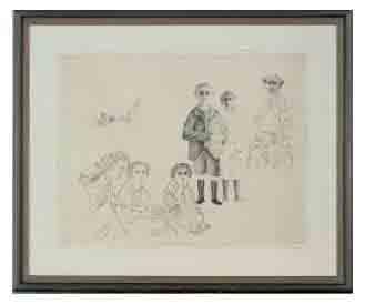 Leonard Baskin - Untitled (figure studies)