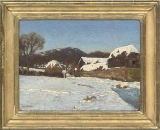 Leonard Campbell Taylor, R.A., R.O.I., R.P. - Pitch Hill, from Wykehurst Farm, Ewhurst