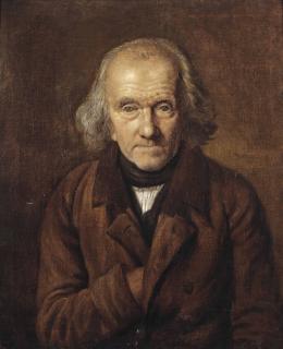 Léonard Defrance - Self-Portrait Of The Artist, Half-Length, In A Brown Coat And A White Chemise