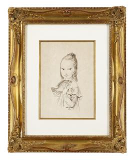 Leonard Foujita - Fillette au Poisson (Little Girl with Fish)