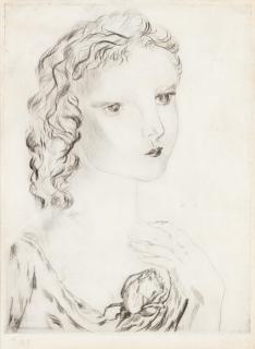 Léonard Foujita - Léonard Foujita | La Jeune Fille À La Rose