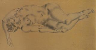 Léonard Foujita - Nu Allongé, Youki